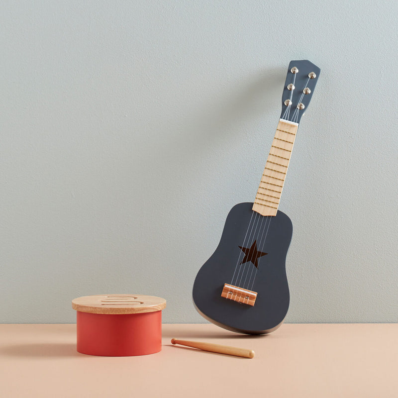 Kid's Concept houten gitaar donker grijs