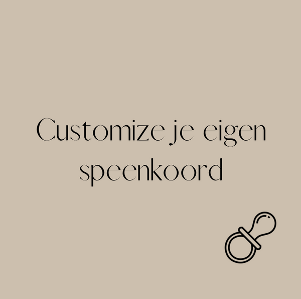 Customize je eigen speenkoord